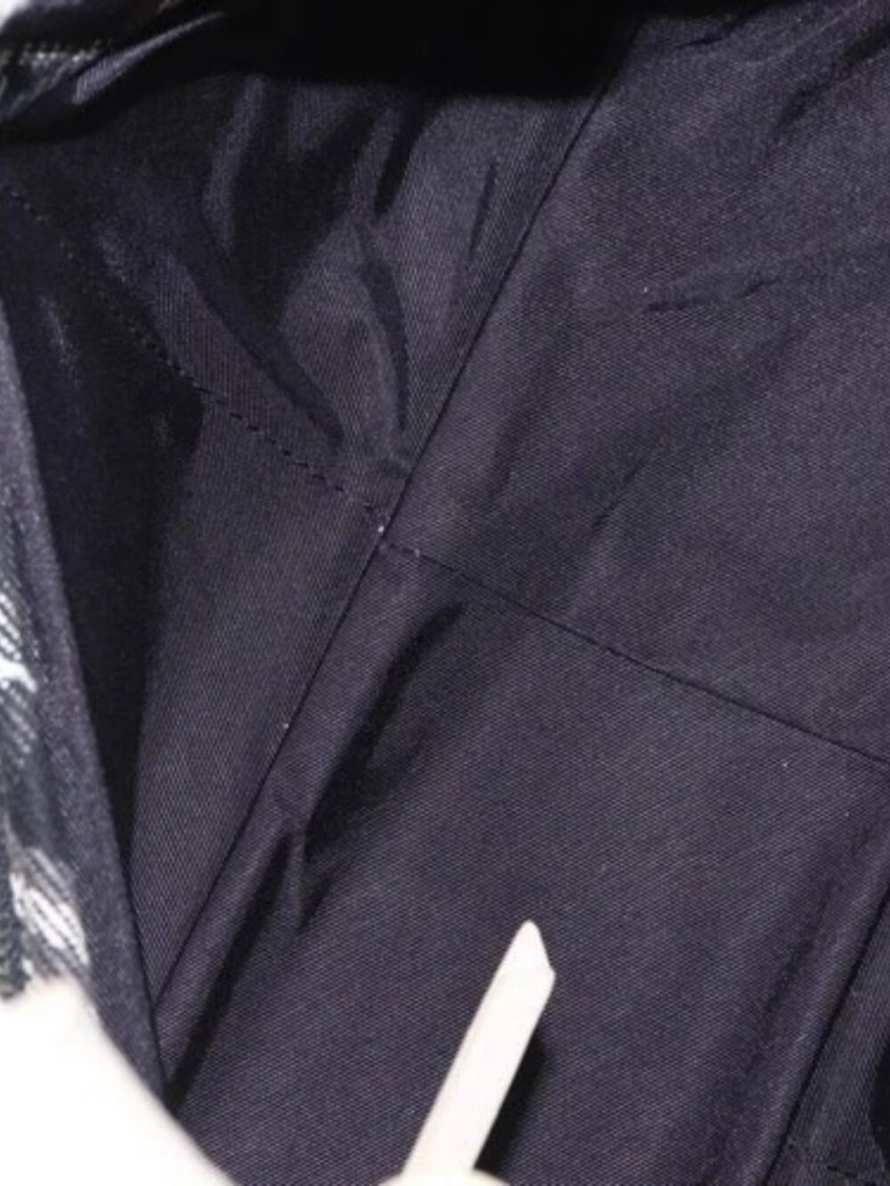 BURBERRY Nova Check Blue Label Hand Bag Canvas Black Auth 163921 - Picture 10 of 16